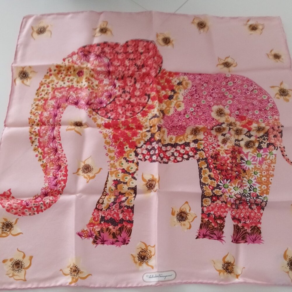 Salvatore Ferragamo 100% silk scarf